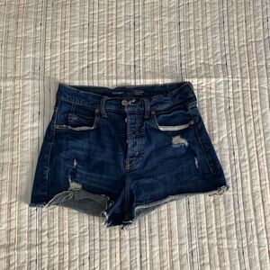 Old Navy Blue Jean Shorts Distressed High-Waisted
